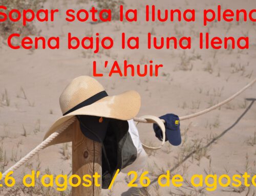 Sopar sota la lluna plena – 26 d’agost de 2023 / Cena bajo la luna llena – 26 de agosto de 2023