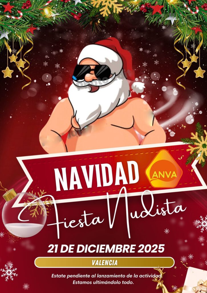 Fiesta nudista Navidad ANVA valencia