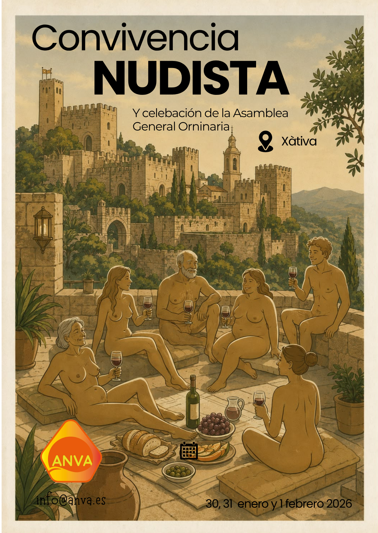 Convivencia nudista en Xàtiva