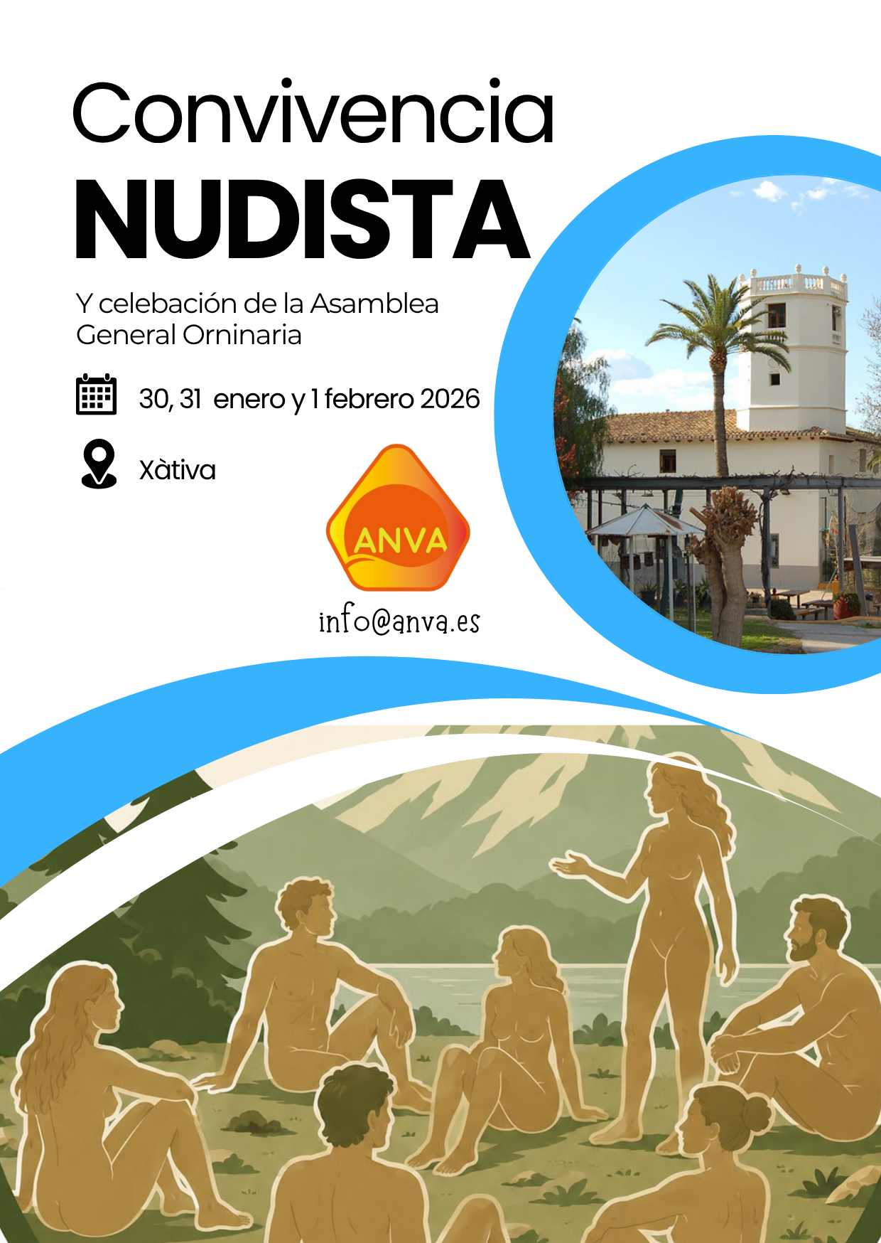 Convivencia nudista y asamblea general ANVA