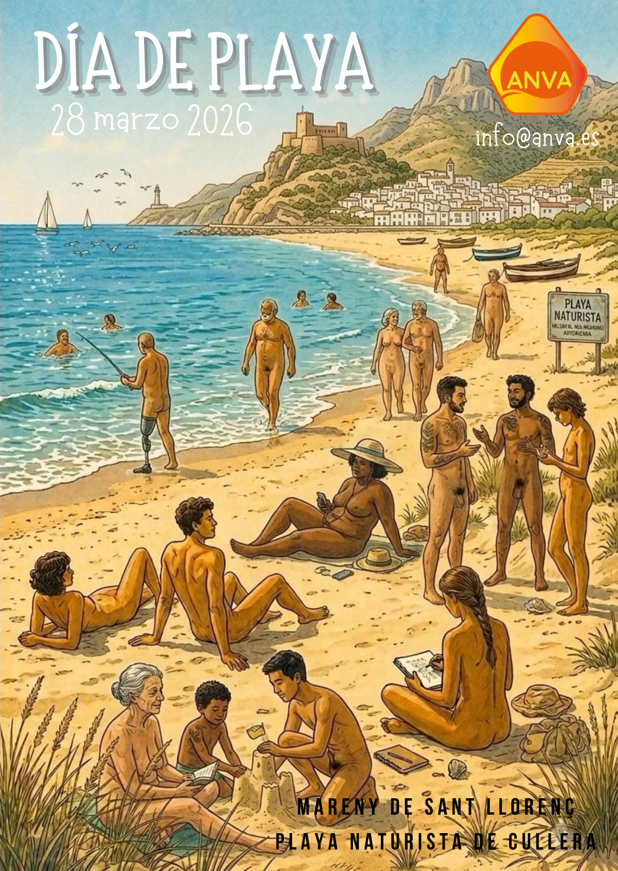 Playa nudista de Cullera ANVA
