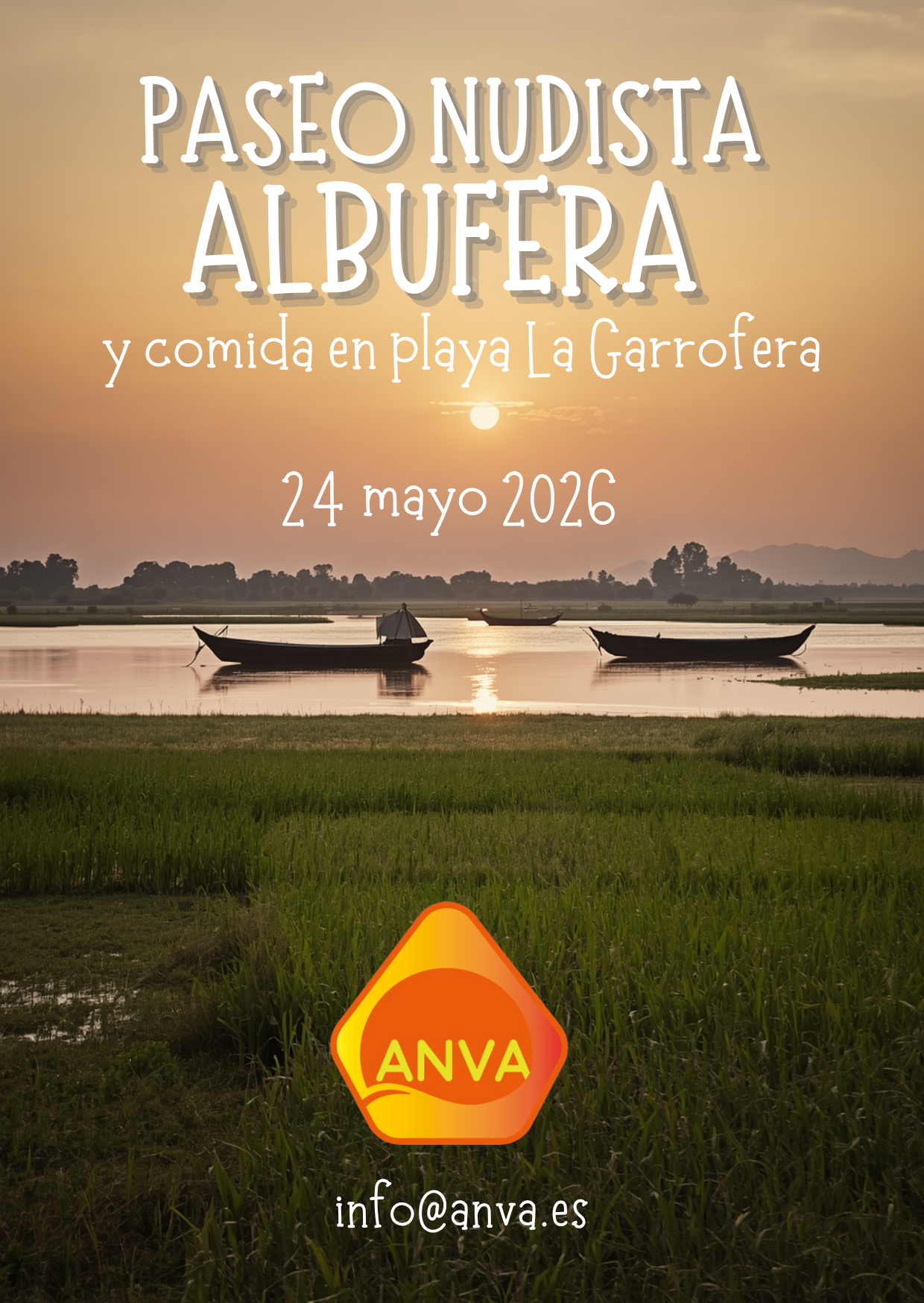 Paseo nudista por la Albufera de Valencia
