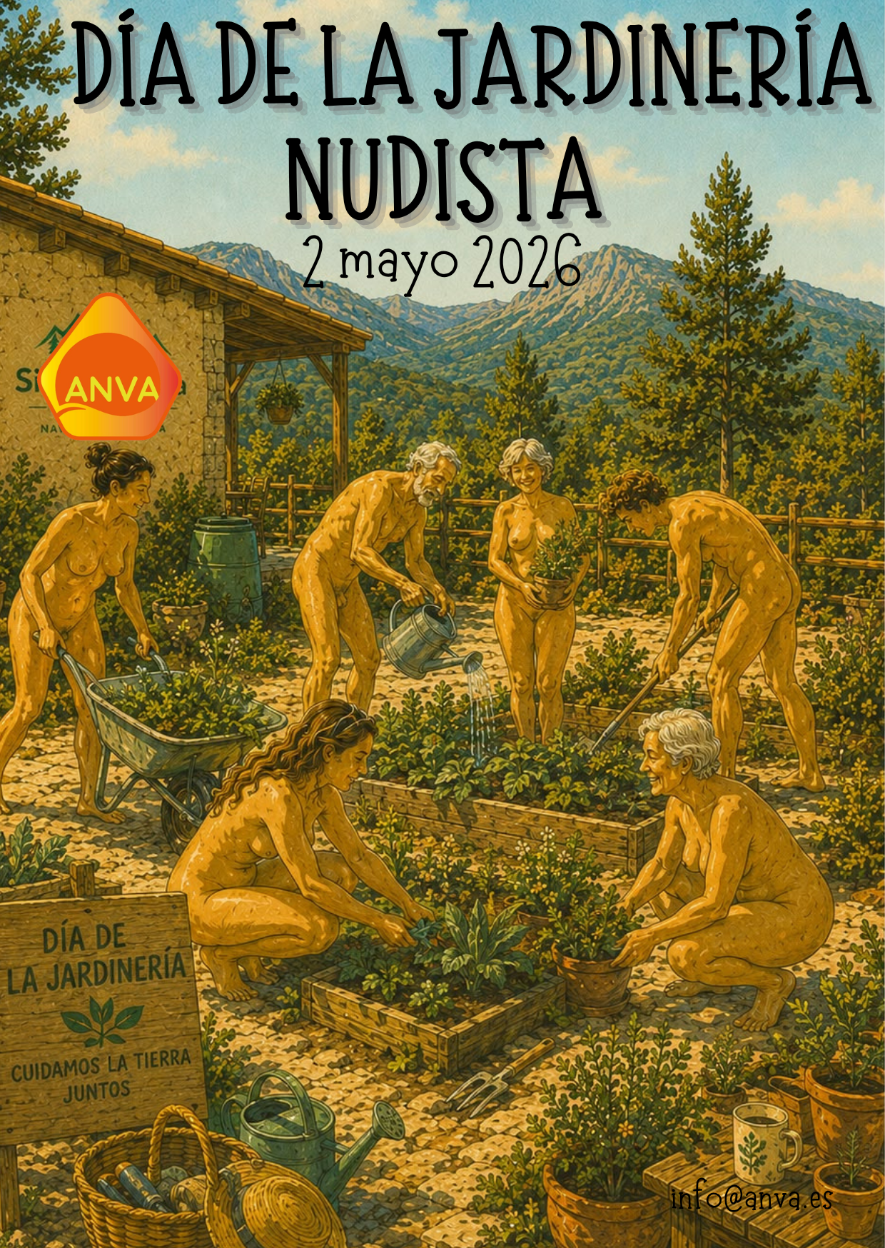 Día de la jardinería nudista 2026