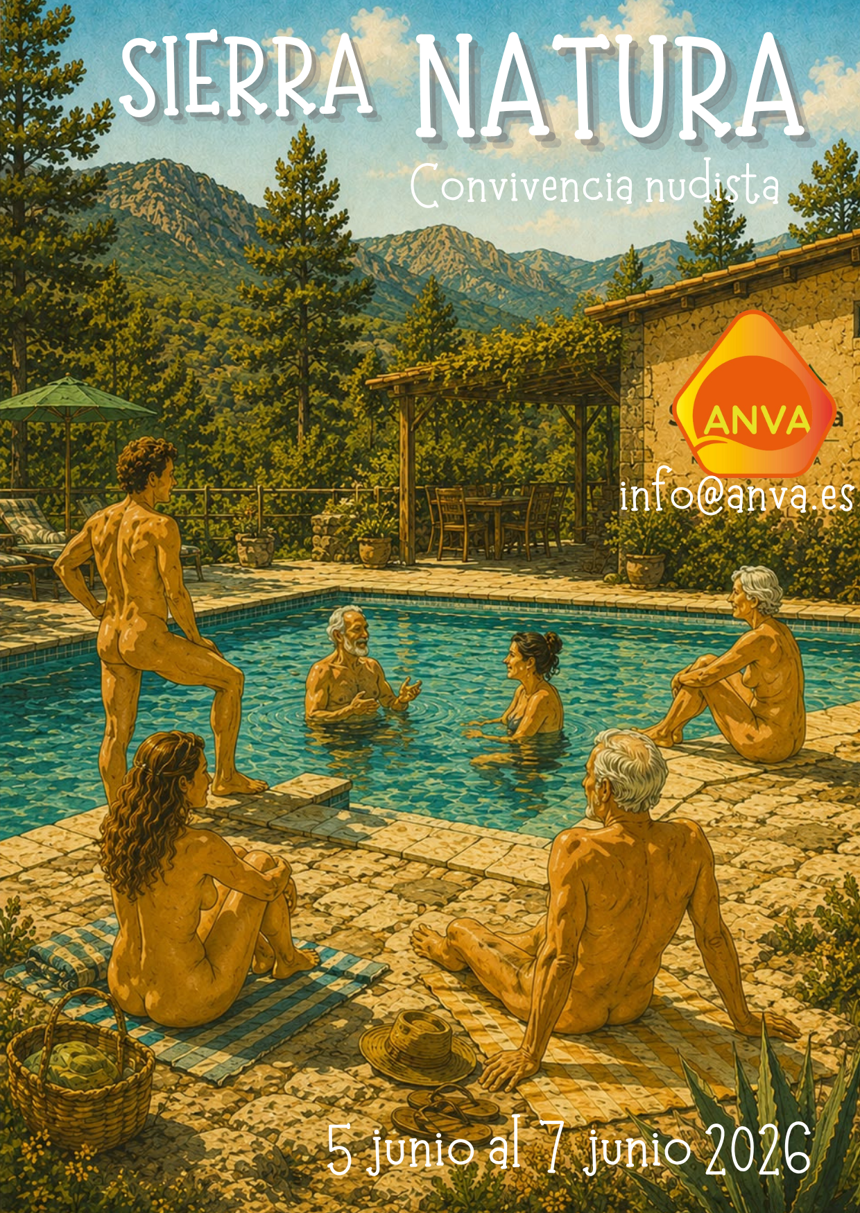 Convivencia nudista en Sierra Natura